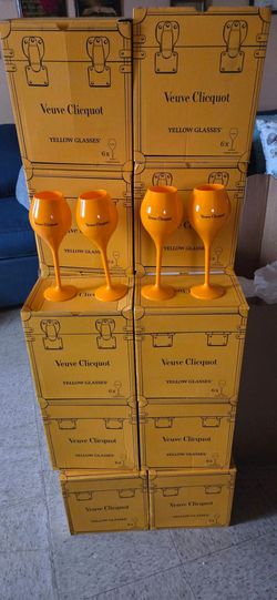 Veuve Clicquot 6x Yellow Trendy Champagne