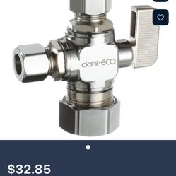 Dahl 5/8 Od Comp X 3/8 Od Comp Dual Outlet,