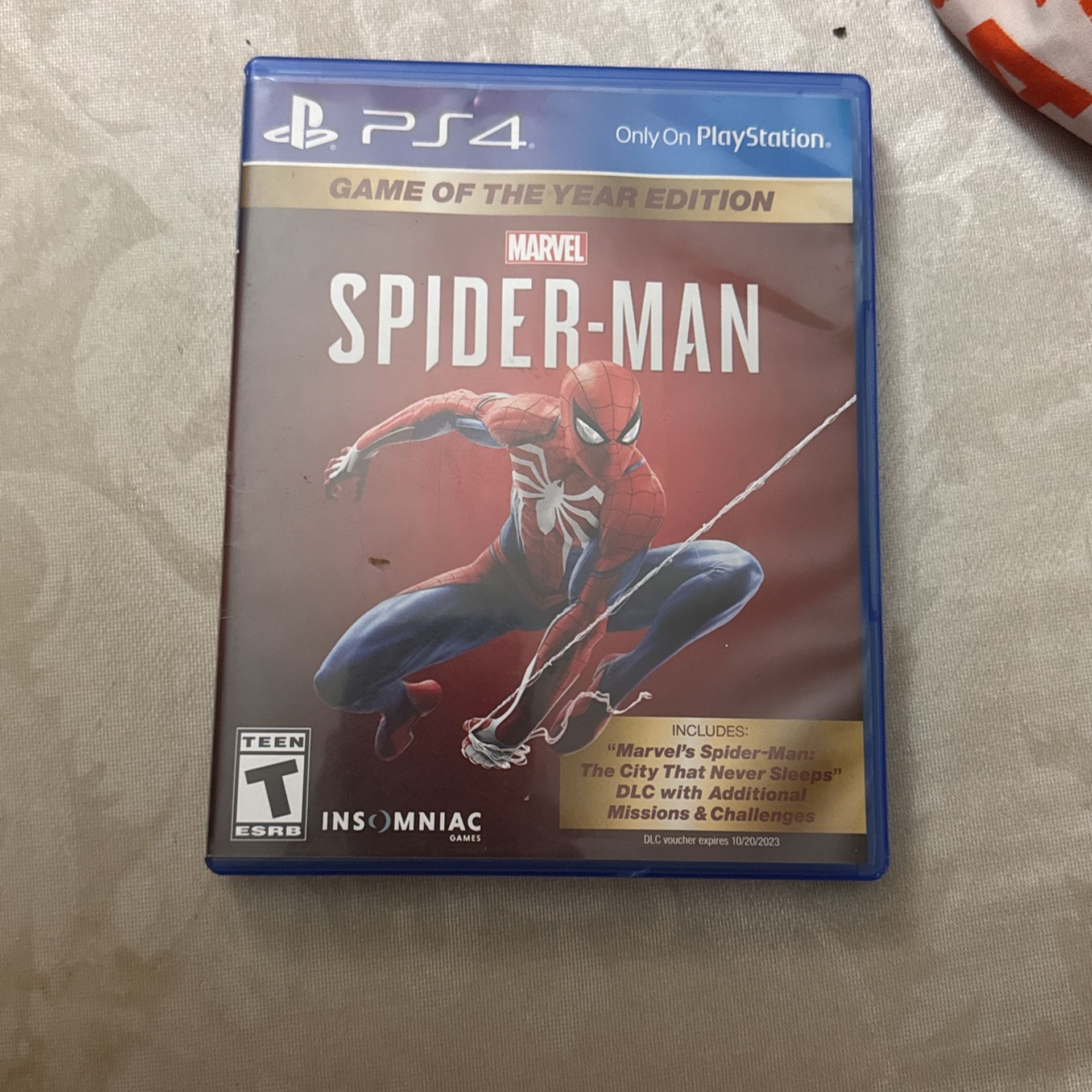 Spider Man For PS4 Game Of The Year Edition