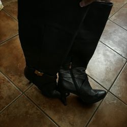 Marc fisher "Tracey 3" Black leather Heeled Boots