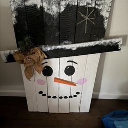Homemade Snowman Decoration