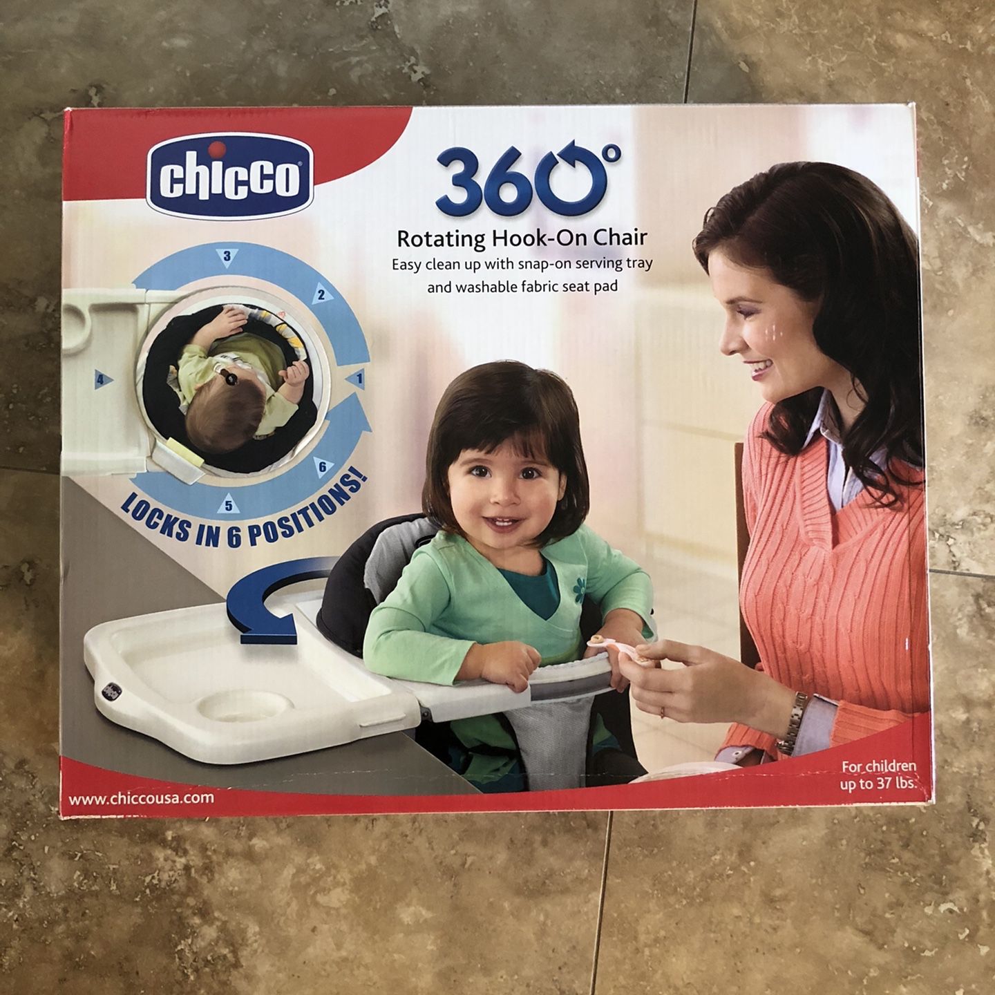 Chicco 360 rotating hook on shops chair