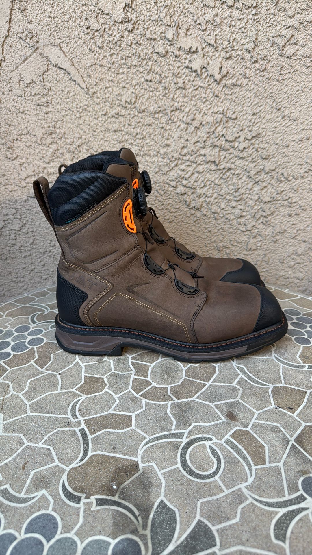 WORK BOOTS ARIAT COMPOSITE TOE WATERPROOF SIZE 11.5 MENS 