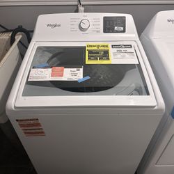 (BRAND NEW) WHIRLPOOL WASHER (DRAIN HOSE INCLUDED) (NO ISSUES) (MOVING)
