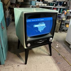 Vintage Tv Television Mid century Flat Screen 
