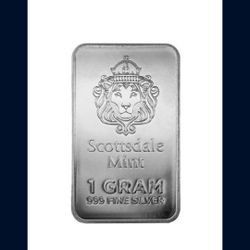 4x Gram Bars Scottsdale Silver Bars [Four] Grams