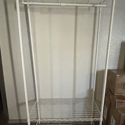 Portable Closet with Adjustable Wire Shelving Clothing Rack