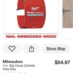 Milwaukee Hole Saw 4”
