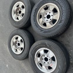 4 — 265/70r16 6x5.5 6x139.7 Stock Tacoma Tundra 4Runner Yukon Tahoe Wheels Rims Tires!