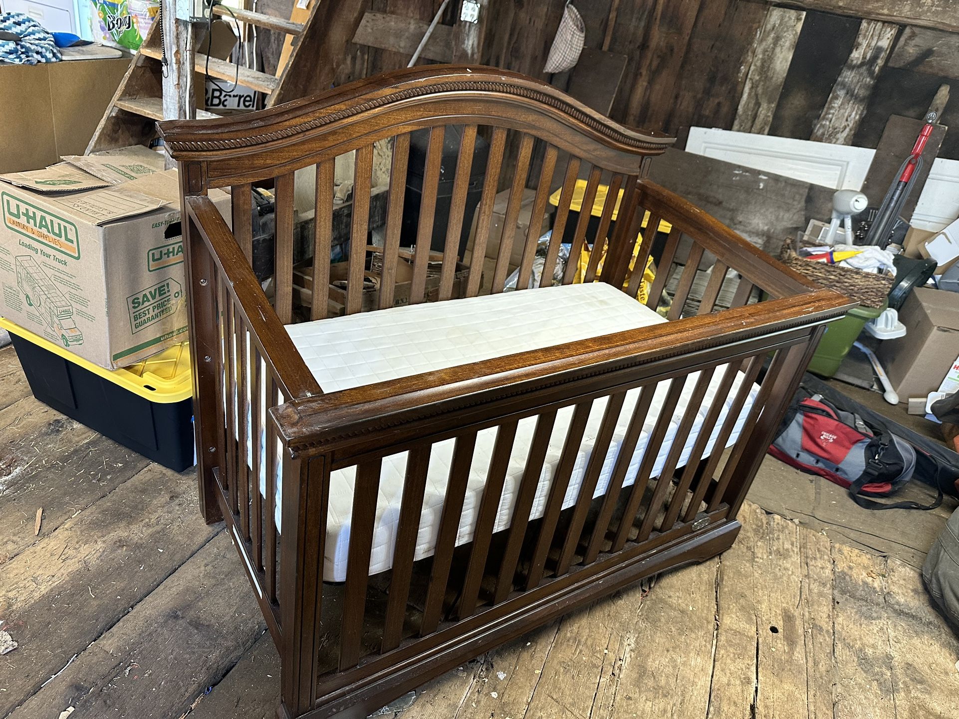 Dark Wood Crib