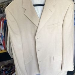 Tommy Hilfiger 44R Beige 3 Button Suit