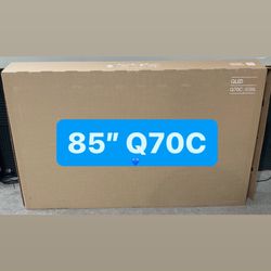 SAMSUNG 85-Inch Class QLED 4K Q70C Series Quantum HDR, Dual LED, Object Tracking Sound Lite, Q-Symphony, Motion Xcelerator Turbo+, Gaming Hub, Smart T