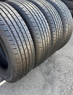 225 55 18 Continental I sell this Seth of tires with 80% life the 4