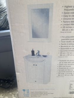 Vanity Base and Mirror