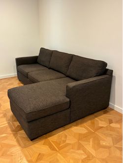 Brown sectional sofa