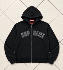 Brand new supreme x B.B Simon’s rhinestone hoodie size:S-M-L-XL retail qual with tags