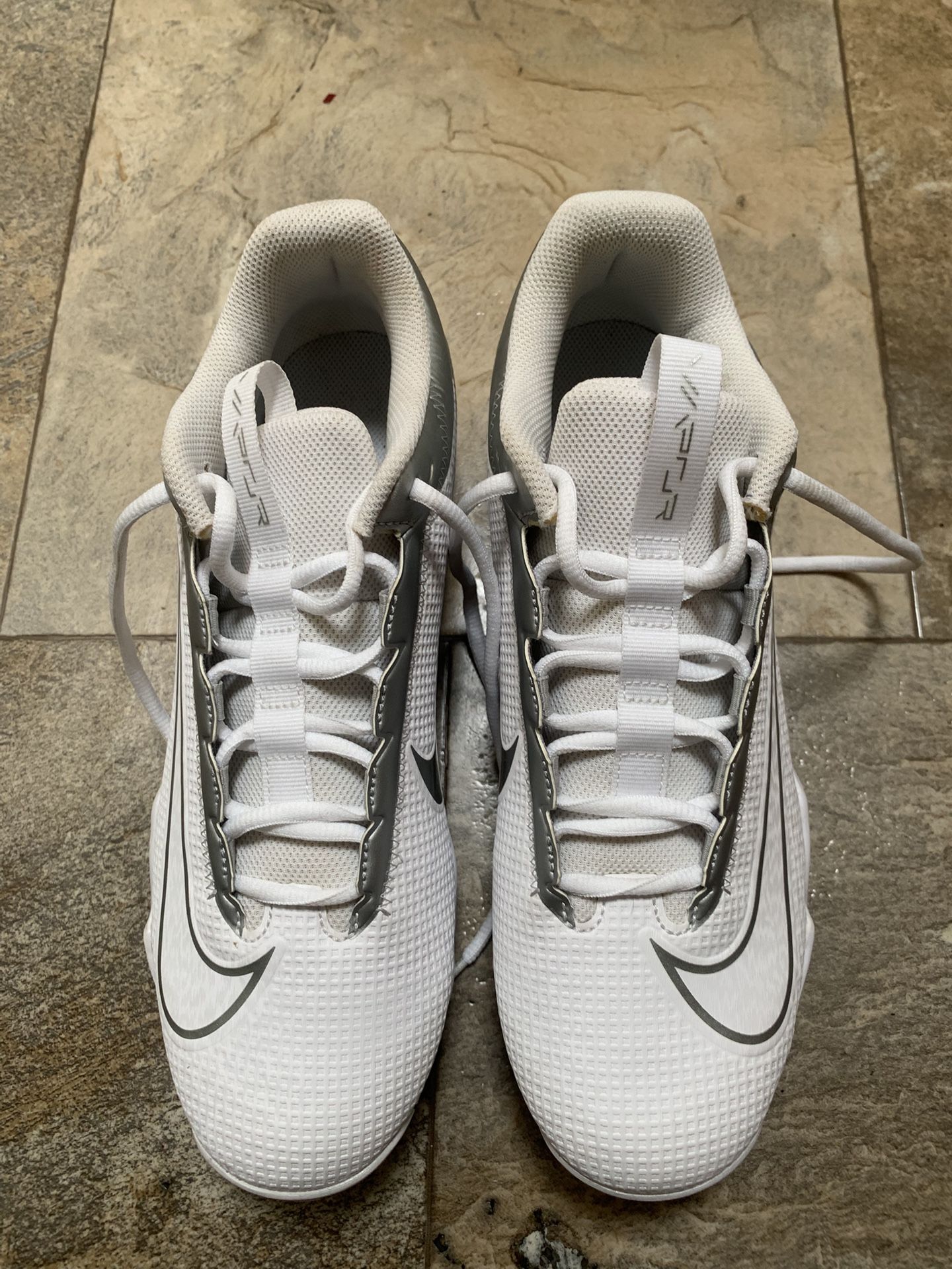 White Nike Vapor Football Cleats