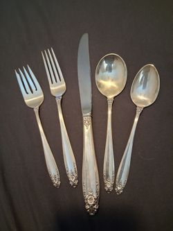 Vintage-1939-PRELUDE STERLING SILVER-5  PIECE SET