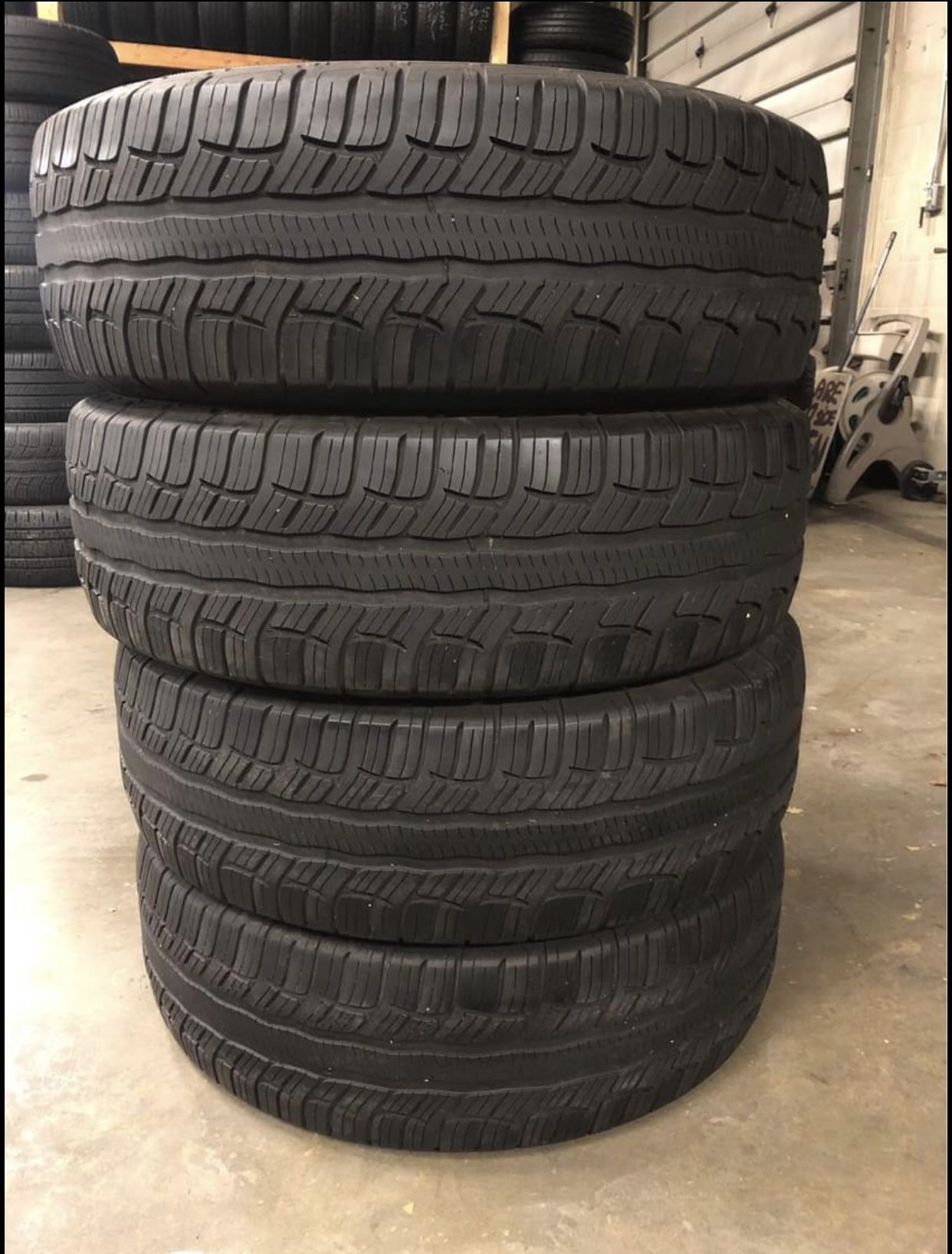 Used tires 265/70/17 mount and balance included $170