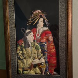 Vintage Japanese 3 D Picture Frame