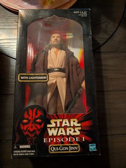 Hasbro STAR WARS Episode 1 - QUI-GON JINN - 12 inch Figure