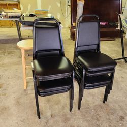 Like New Vinyl Stacking Chairs