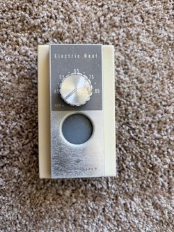 Vintage Hotpoint Electric Heat Wall Thermostats (Set of 3) - Retro/MCM Restoration