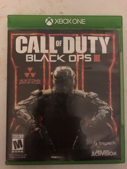 Xbox one Black ops 3