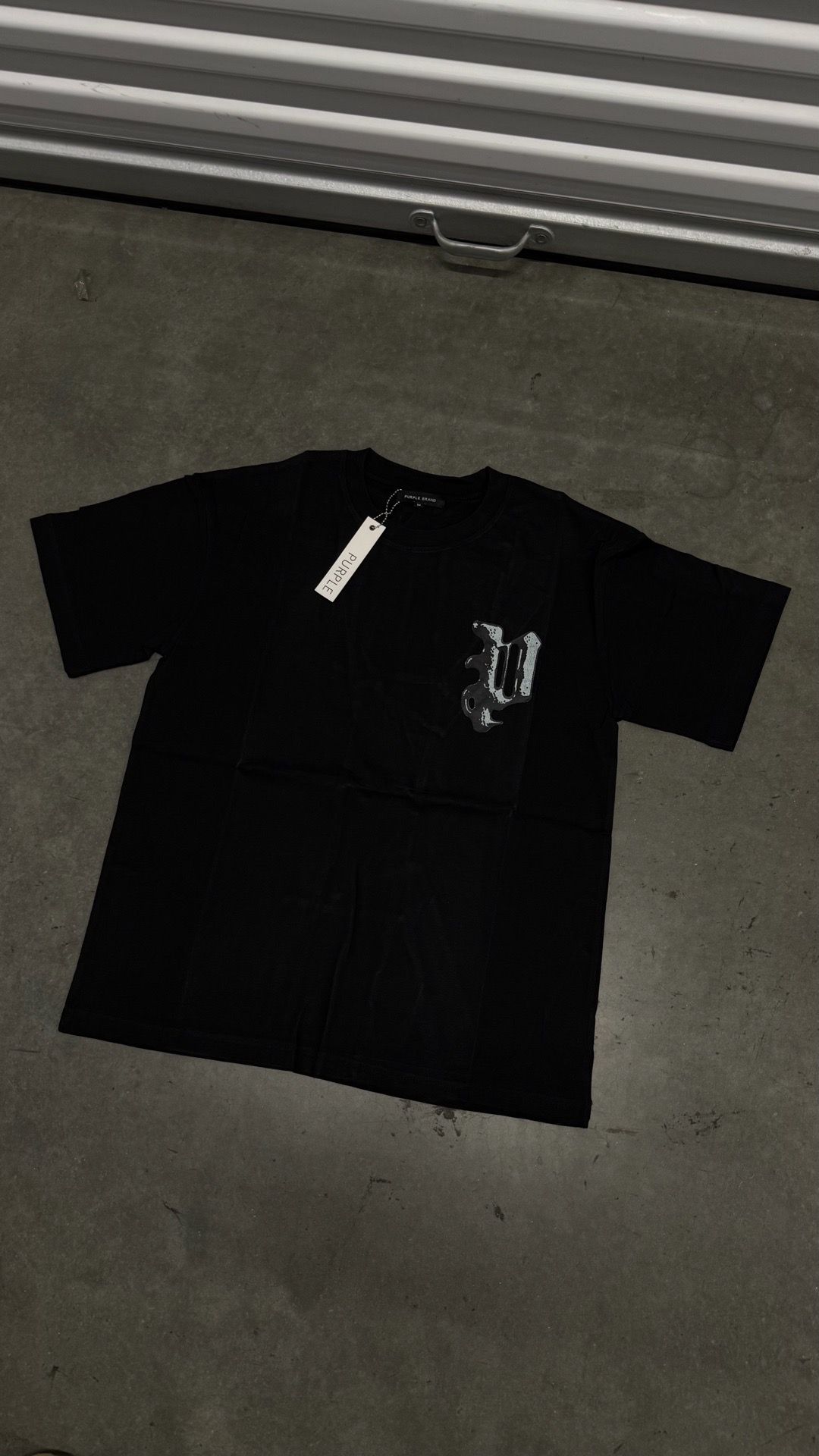 purple logo tshirt