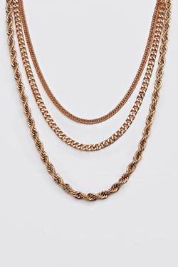 3 chain set gold