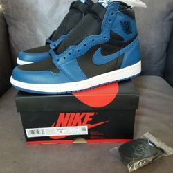 Air Jordan 1 Retro High OG Dark Marina Blue Size 8 Men's