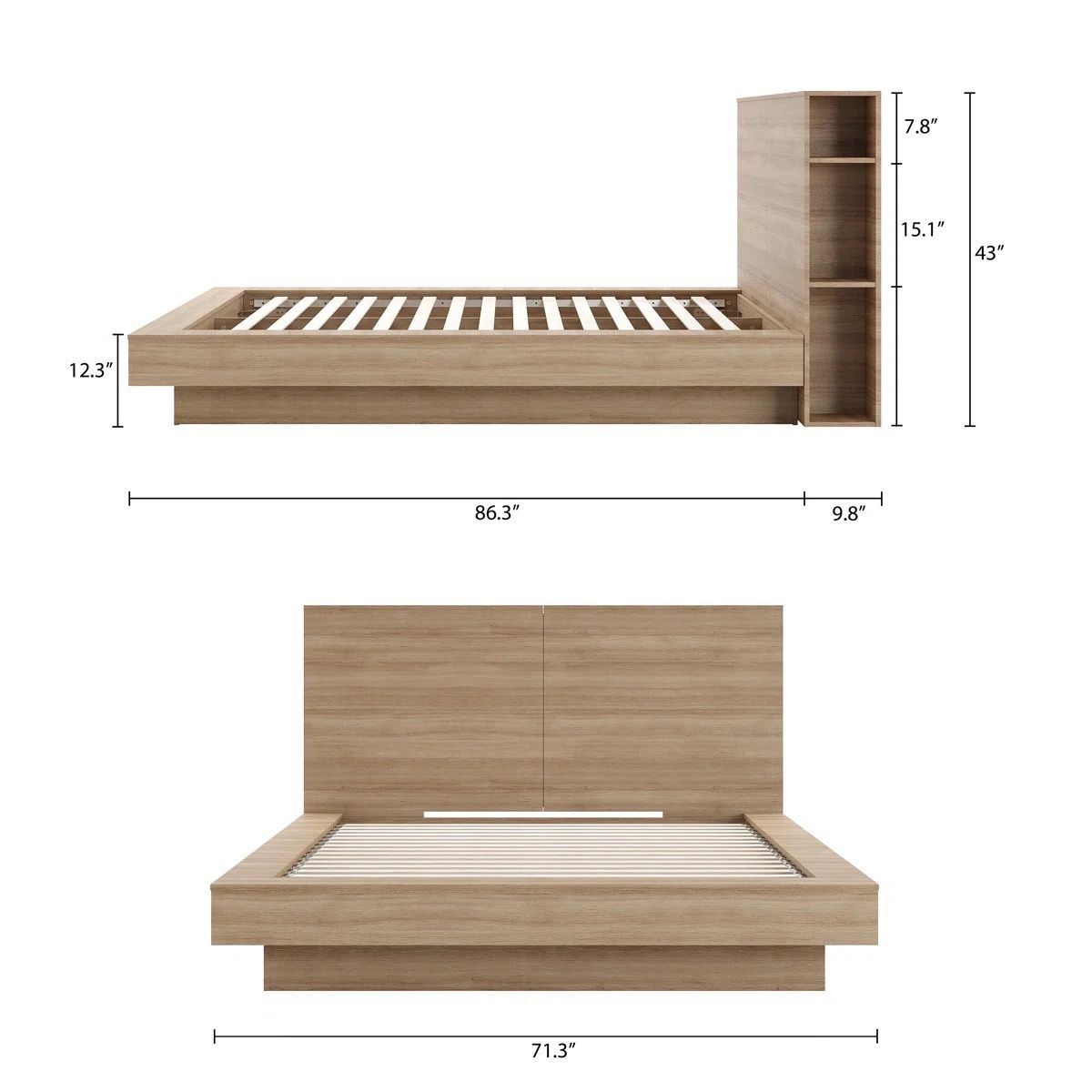Brix Platform Bed Frame