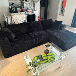 Corduroy sofa