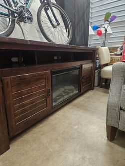 TV stand with Fire place
