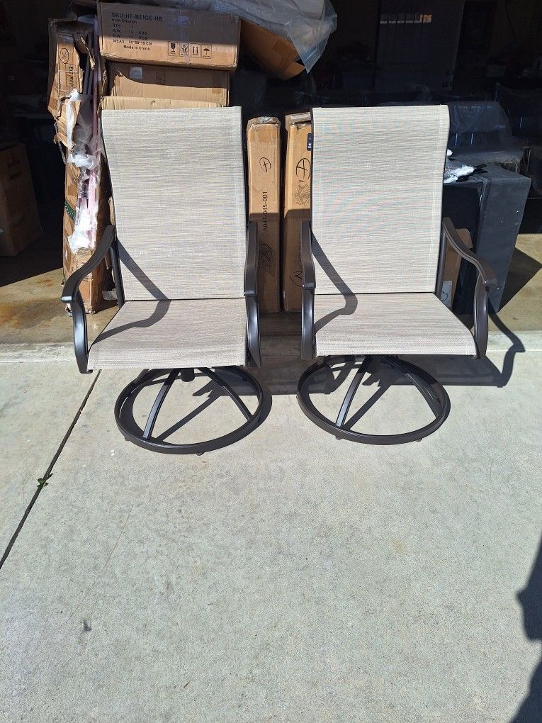 Patio/ Outdoor Swivel Chairs- NEW