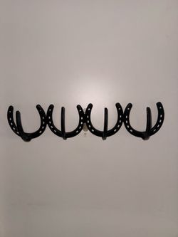 Custom  horseshoe towel holder made to order / Rustic /