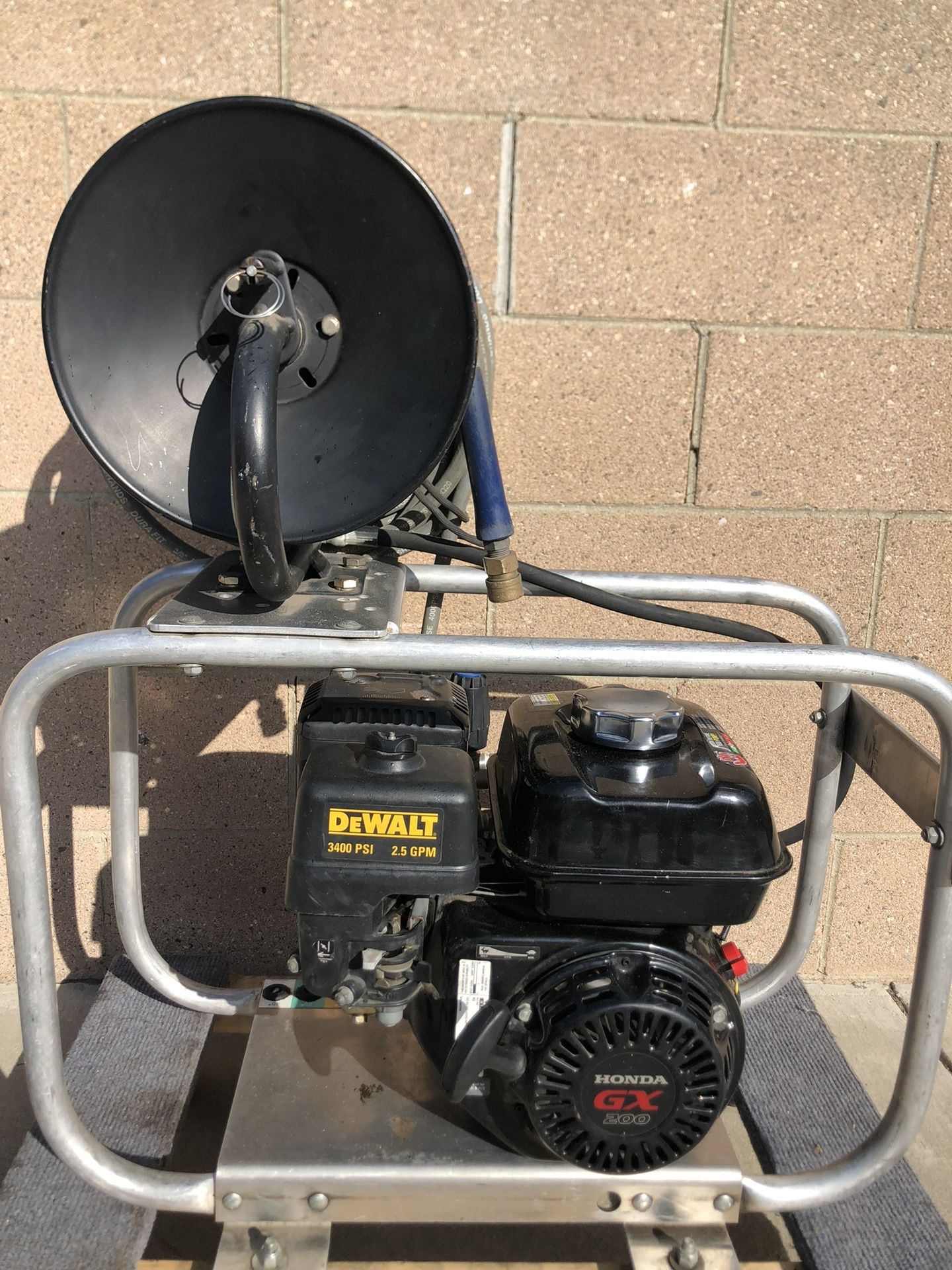 Power Equipment Professional 3400 PSI Direct-Drive Skid Pressure Washer North America Pump RCV 3G27 D & Honda GX200 Engine