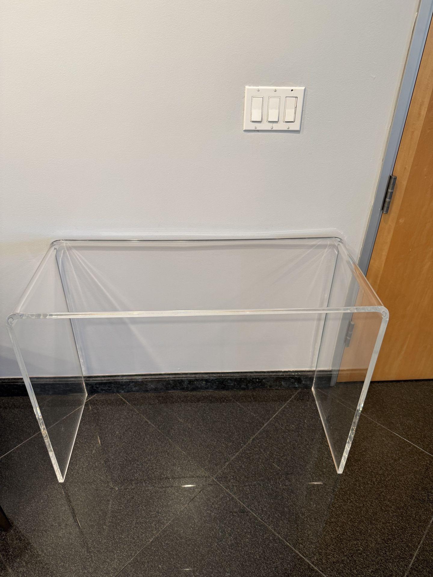 Lucite Waterfall Table
