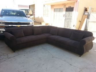 BRAND NEW 9x9ft SECTIONAL COUCHES Barcelona brown fabric custom made available