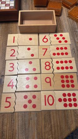 Montessori Wood Number Puzzle