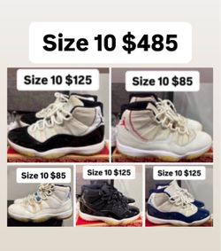 Jordan retro 11s size 10