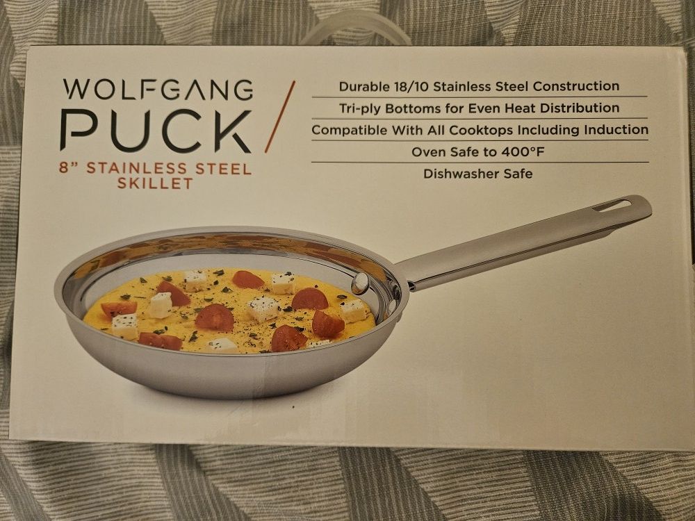 WOLFGANG PUCK 8in Stainless Steel Skillet
