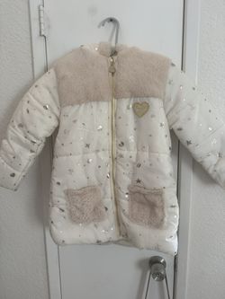 Beautiful White Puffed Jacket