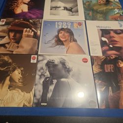 9 Sealed Colored Taylor Swift Ablums 