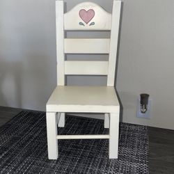 Small White Wood Chair