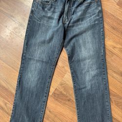Lucky Brand Jeans Men’s 34 x 32 Straight Fit & Leg Medium Wash Denim EUC