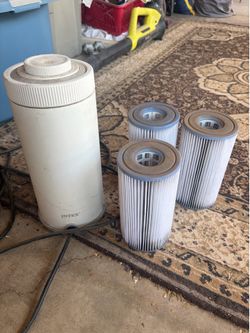 Intex pool pump C530, filters, chlorine..