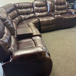 NEW BROWN RECLINING SECTIONAL WITH FREE DELIVERY 