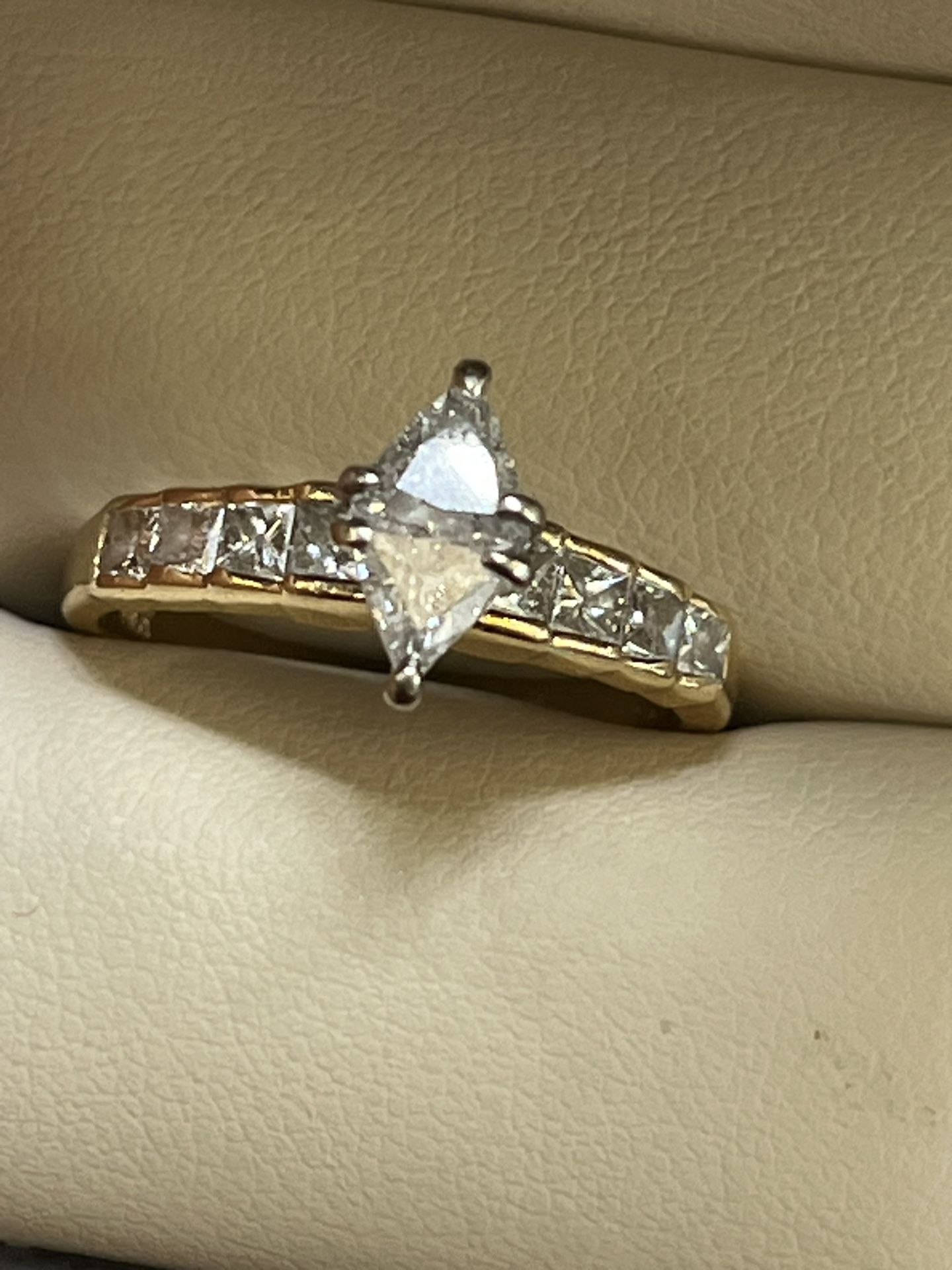 14k Marquise Diamond 2ct Ring