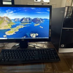 HP Ryzen A8-6410, 16GB Ram, 1TB HDD, Speakers, HP 20” Monitor